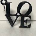 Móc khóa biểu tượng tình yêu LOVE (Philly Love Sign) in 3D - Thumbnail 2