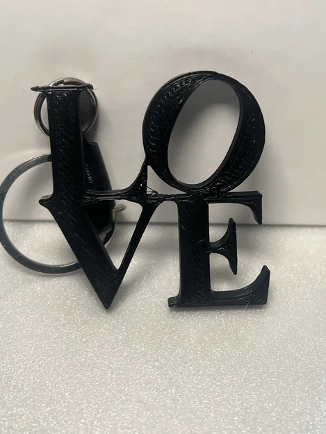 Móc khóa biểu tượng tình yêu LOVE (Philly Love Sign) in 3D - Image 3
