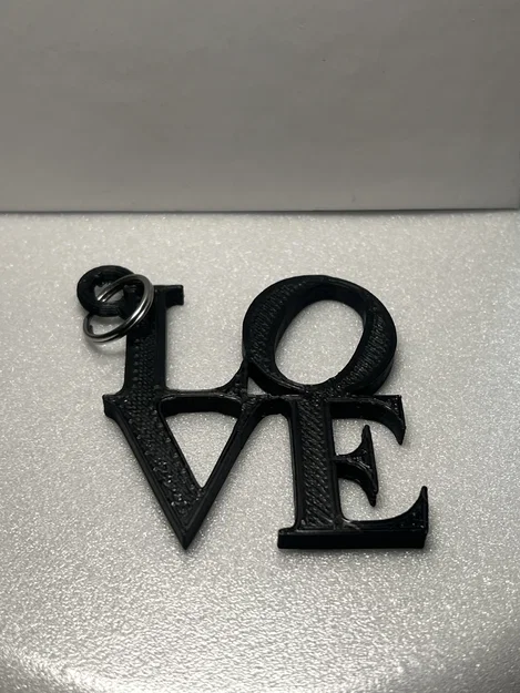 Móc khóa biểu tượng tình yêu LOVE (Philly Love Sign) in 3D - Image 4