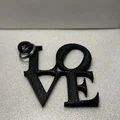 Móc khóa biểu tượng tình yêu LOVE (Philly Love Sign) in 3D - Thumbnail 4