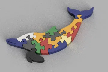 Puzzle Cá Heo – Zoo Mộng Mơ (Puzzle delfin zoo de ensueño) - Image 1