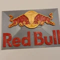 Mô hình logo Red Bull 3D ấn tượng - Thiết kế in 3D 3 màu sắc nét - Thumbnail 2
