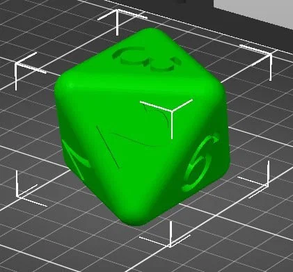 Mẫu xúc xắc 8 mặt (8-sided die) in 3D chuẩn xác - Image 2
