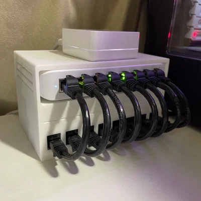 Kệ network rack để bàn cho Unifi Switch 8 Lite