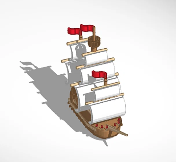 Mô hình tàu cướp biển Pirate Ship in 3D trang trí đẹp mắt - Image 1