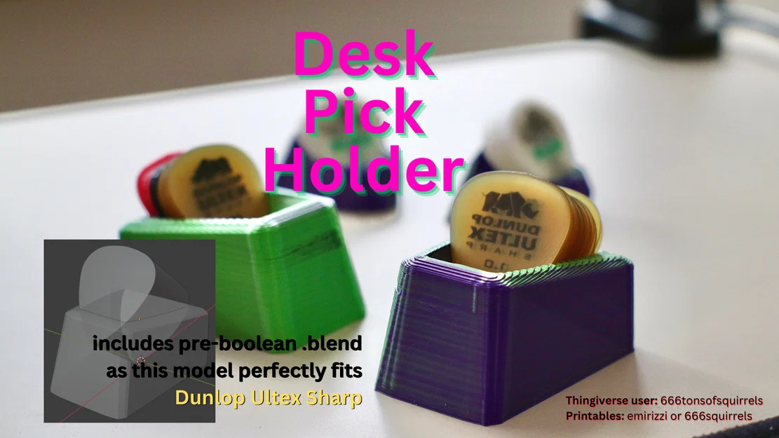 Khay Để Pick Trên Bàn (Desk Pick Holder) - Image 1