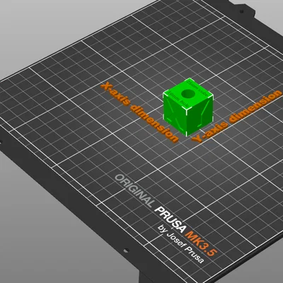 Calibration Cube – Khối Hiệu Chuẩn (có lỗ test XYZ)