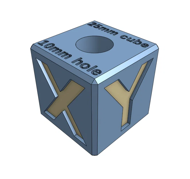 Calibration Cube – Khối Hiệu Chuẩn (có lỗ test XYZ) - Image 4