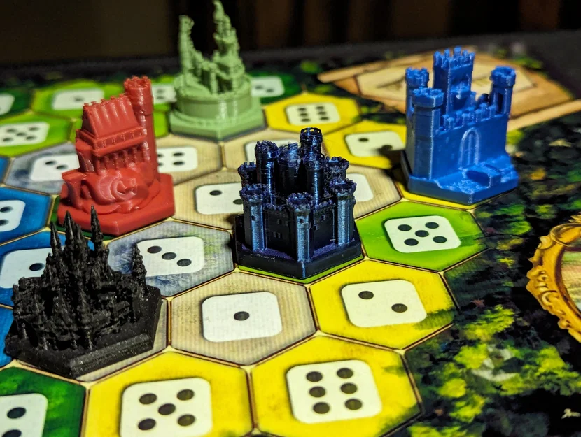 Castles of Burgundy Castles – Bộ lâu đài cho game hex - Image 1