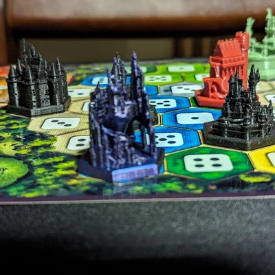 Castles of Burgundy Castles – Bộ lâu đài cho game hex