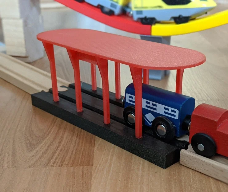 Mô hình nhà ga xe lửa 3D in cho đường ray Brio và Ikea - Image 1