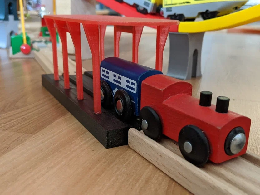 Mô hình nhà ga xe lửa 3D in cho đường ray Brio và Ikea - Image 3