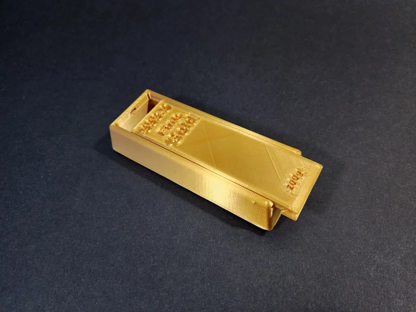 Hộp đựng dạng thỏi vàng - 2 dung sai - Image 1