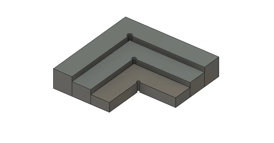 Bộ thước ke góc Flat Precision Square (Bump Jigs) cho nghề làm da - Image 1