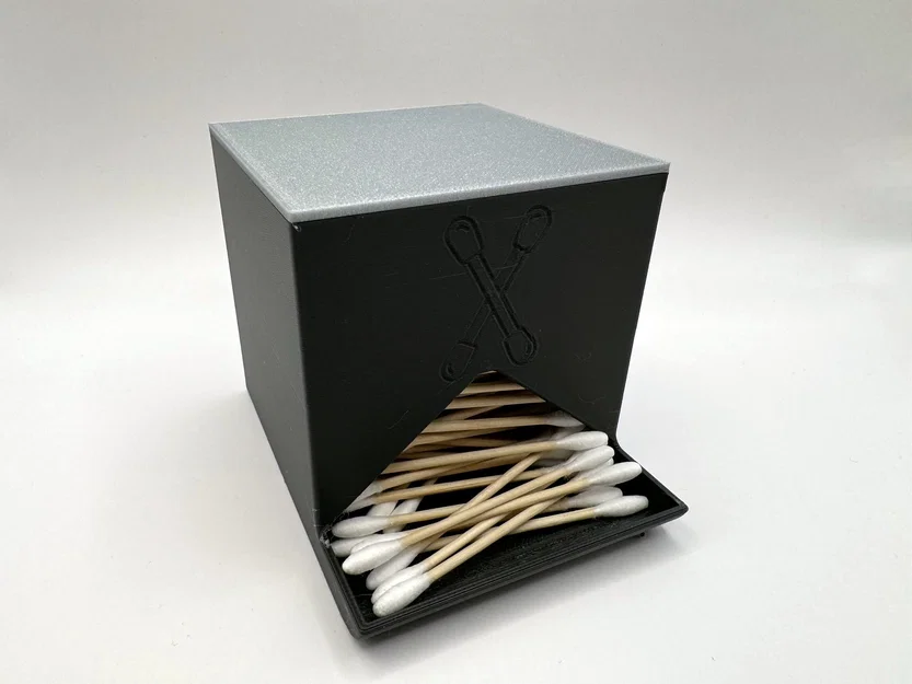Hộp Đựng Tăm Bông (Cotton Swab Dispenser) Thiết Kế Gọn Gàng Tiện Lợi - Image 1