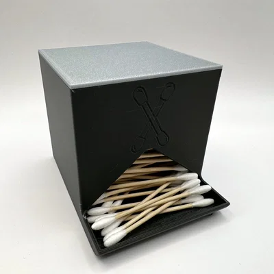 Hộp Đựng Tăm Bông (Cotton Swab Dispenser) Thiết Kế Gọn Gàng Tiện Lợi