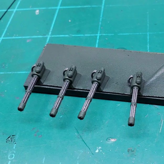 Mô hình súng máy Heavy Machine Gun cho xe Gaslands, Hot Wheels 1:64 - Image 1
