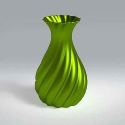 Mẫu bình hoa xoắn ốc (Spiral Vase) in 3D trang trí hiện đại