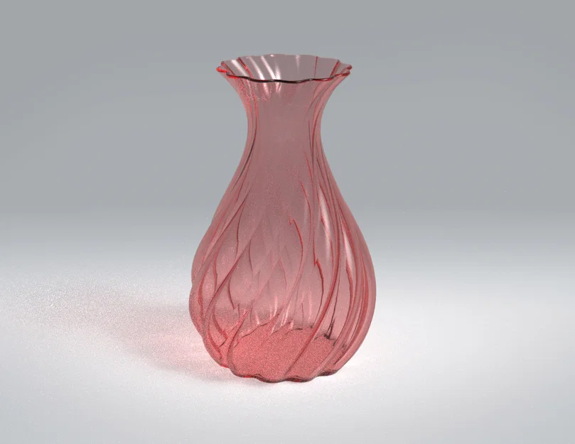 Mẫu bình hoa xoắn ốc (Spiral Vase) in 3D trang trí hiện đại - Image 3