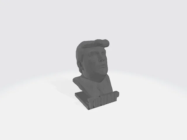 Mô hình tượng bán thân Donald J. Trump (Donald J. Trump Bust) 3D - Image 1