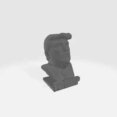 Mô hình tượng bán thân Donald J. Trump (Donald J. Trump Bust) 3D