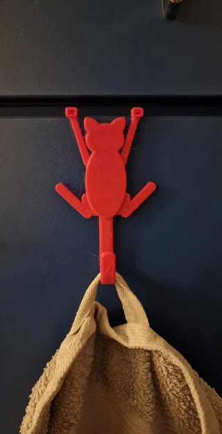 Móc treo đồ hình chú mèo (Cat door hanger) dễ thương cho cửa tủ - Image 1