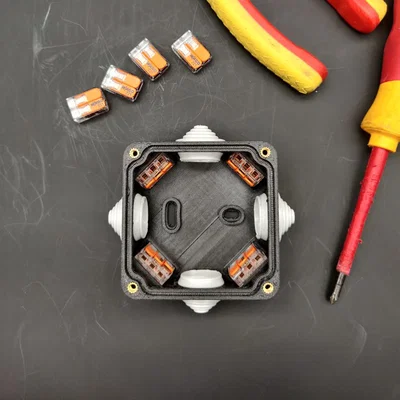 Hộp nối điện 4 ngả cho đầu nối Wago (4way Electrical junction enclosure)