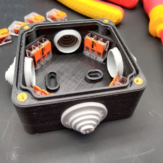 Hộp nối điện 4 ngả cho đầu nối Wago (4way Electrical junction enclosure) - Image 4