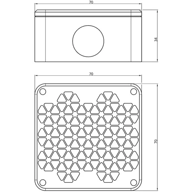 Hộp nối điện 4 ngả cho đầu nối Wago (4way Electrical junction enclosure) - Image 5