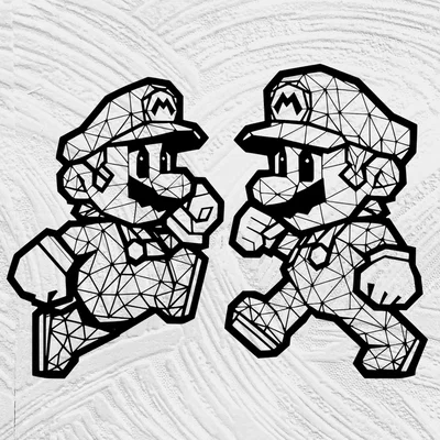Super Mario Low Poly