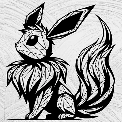 Mô hình trang trí tường nghệ thuật Eevee - In 3D siêu đẹp