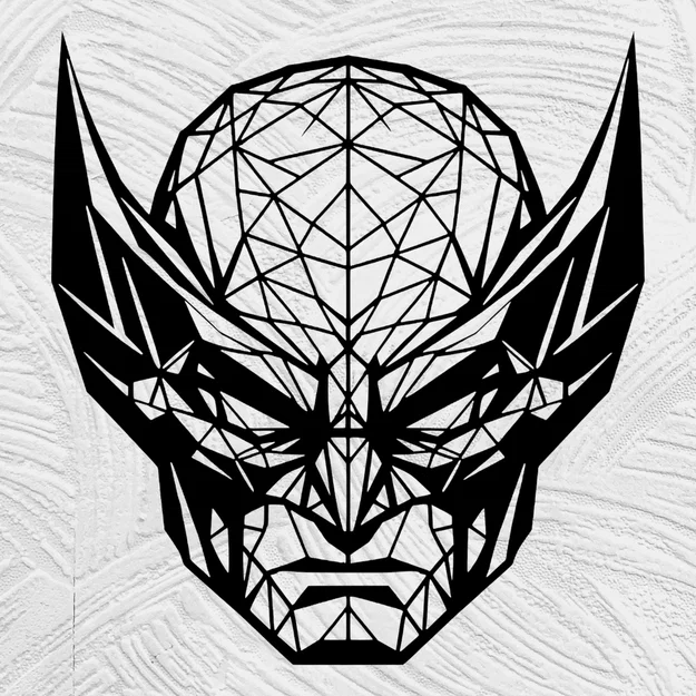 Wolverine Low Poly Art - Image 1