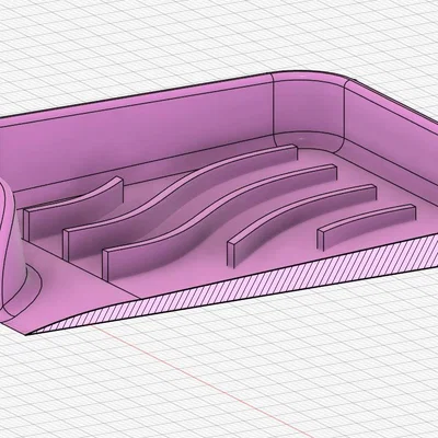 Khay xà phòng & kệ úp miếng bọt biển có rãnh thoát nước