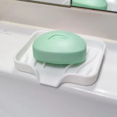 Khay xà phòng & kệ úp miếng bọt biển có rãnh thoát nước