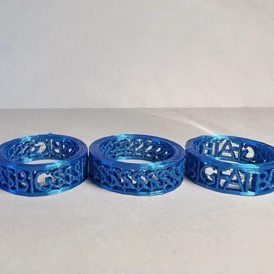 Nhẫn trang trí 3D hình $ độc đáo cho mọi bữa tiệc