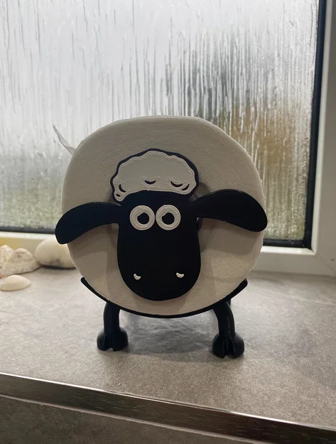 Giá đỡ giấy vệ sinh Shaun the Sheep - Mẫu in 3D siêu đáng yêu - Image 1