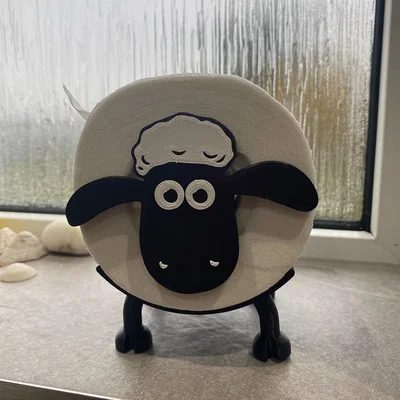 Giá đỡ giấy vệ sinh Shaun the Sheep - Mẫu in 3D siêu đáng yêu