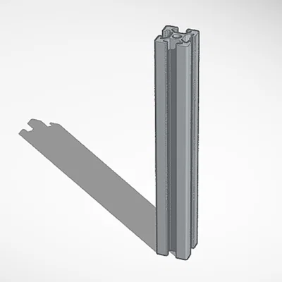 Mô hình 3D thanh nhôm profile 20x20 tiêu chuẩn cho máy in 3D