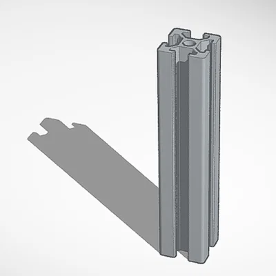 Mô hình 3D thanh nhôm profile 20x20 tiêu chuẩn cho máy in 3D