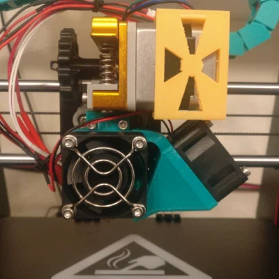 Bản remix quạt làm mát chi tiết in cho Geeetech i3 E3D direct drive extruder