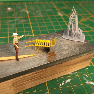 Xe đẩy hành lý NMBS H0 tỉ lệ 1:87