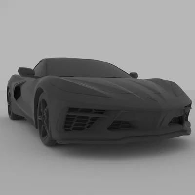 Chevrolet Corvette C8 2020 – mô hình xe in 3D