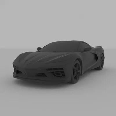 Chevrolet Corvette C8 2020 – mô hình xe in 3D