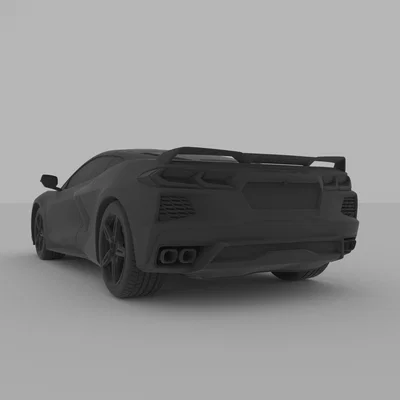 Chevrolet Corvette C8 2020 – mô hình xe in 3D