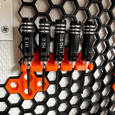 Giá treo tua vít cho tường tổ ong HSW (Screwdriver Holder)