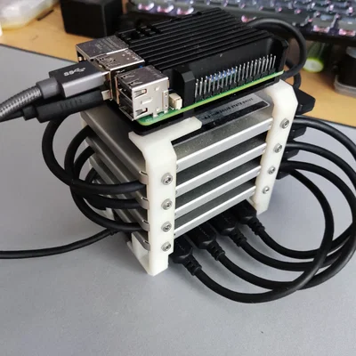 Raspberry Pi NAS - Ngàm gắn Quad SSD