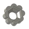 Tay vặn housing/knob giữ ốc & đai ốc M5 M6 M8 (không cần support) - Thumbnail 4