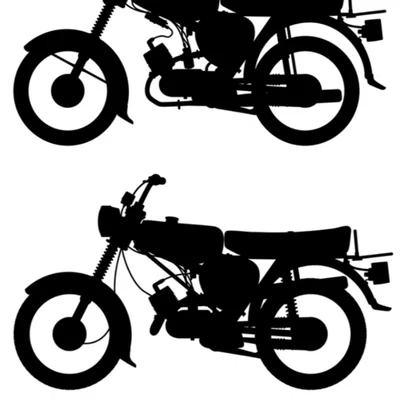 Mô hình trang trí tường xe máy cổ Simson s51 (25cm)