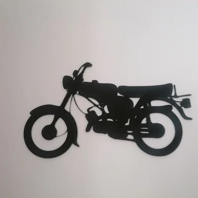 Mô hình trang trí tường xe máy cổ Simson s51 (25cm)