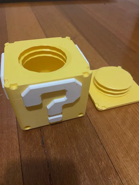 Mô hình hộp bí ẩn Super Mario (Mystery Box) in 3D kèm nắp vặn - Image 1